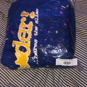 Sp5der TC Hoodie Blue Large